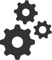 Risk Management Concept: System - Icon of Cogs